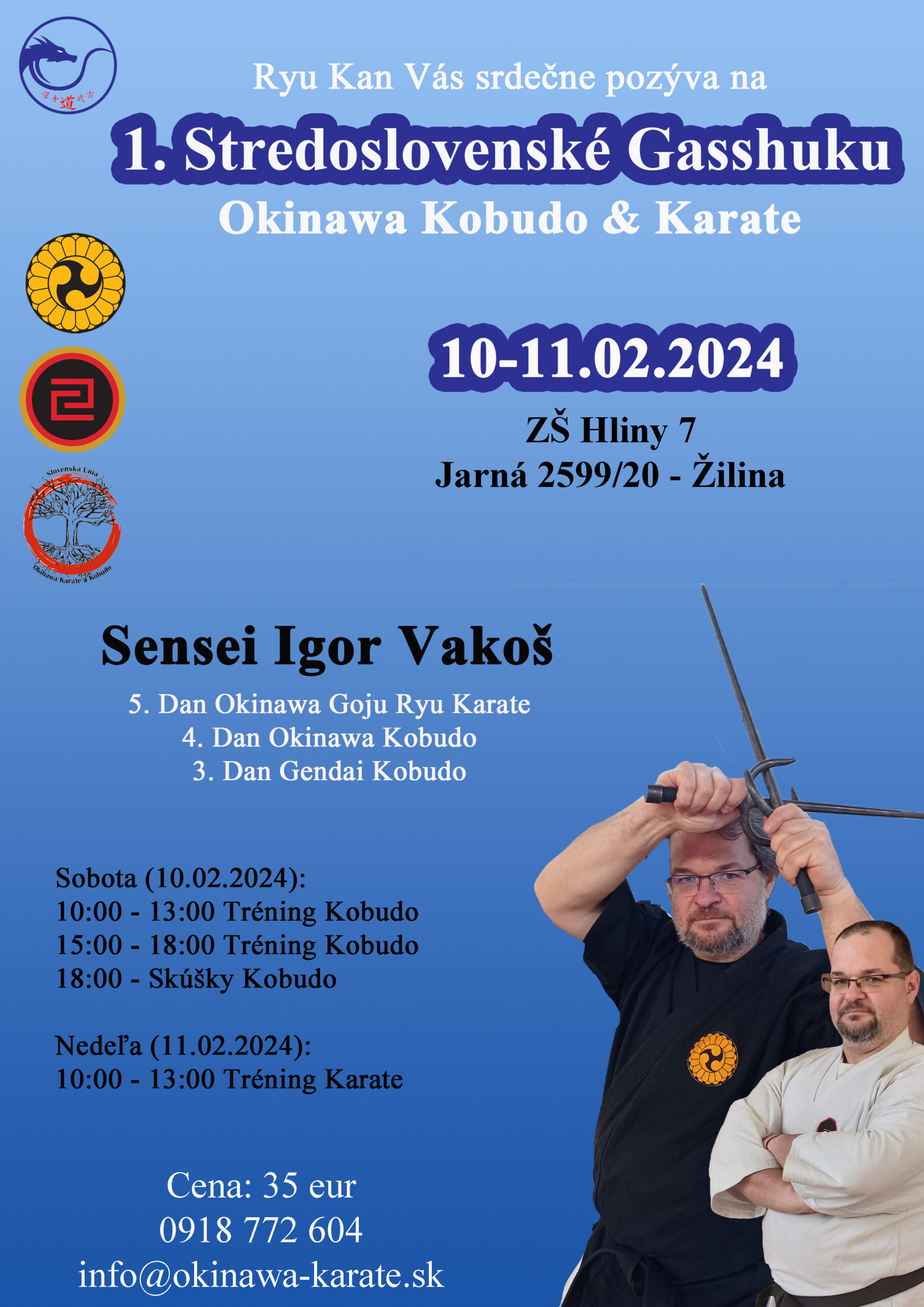 1. Stredoslovenské Gasshuku Okinawa Kobudo & Karate